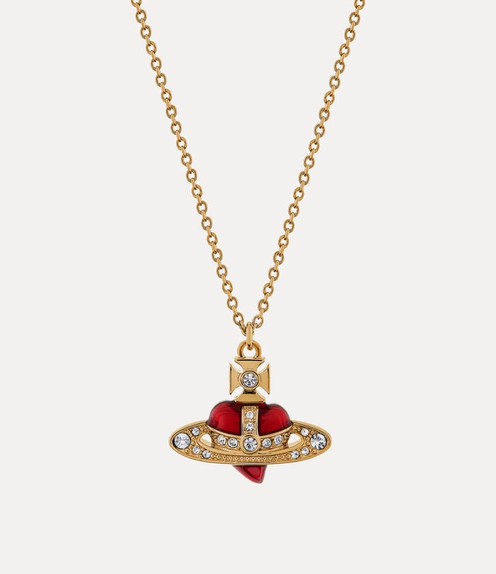 Vivienne Westwood NEW DIAMANTE HEART PENDANT NECKLACE